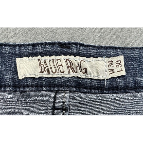 Blue Rag Jeans Distressed Men's 34x30 Pockets Medium Wash Denim RUNS SMALL - Picture 6 of 12
